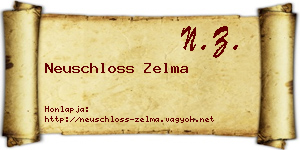 Neuschloss Zelma névjegykártya
